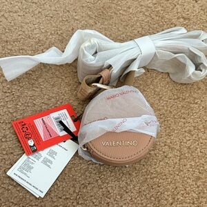 Valentino Light Brown Round Crossbody Bag